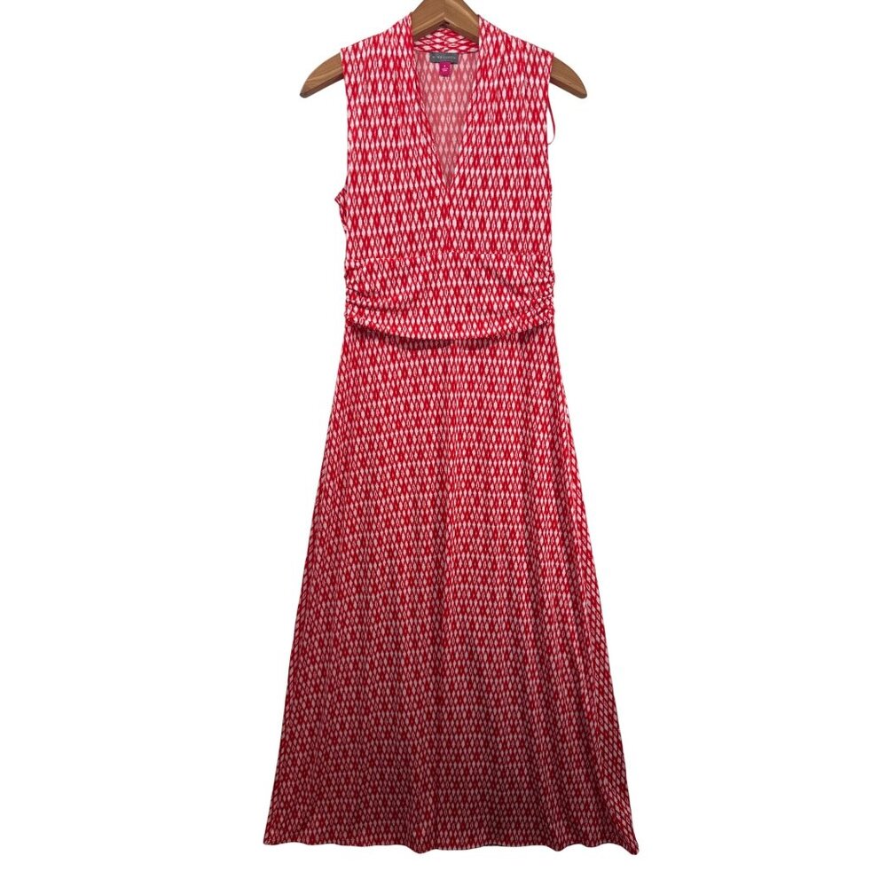 Vince Camuto Maxi Dress Sz S NEW w/Tags Marrakech Fiery Red Stretch Knit Slvless
